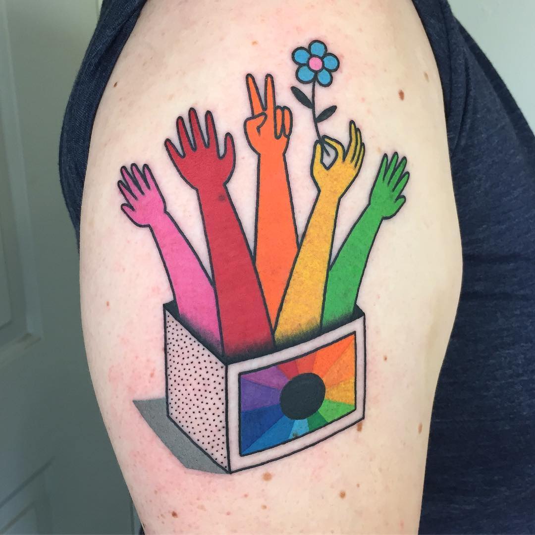 Dave WinstonTheWhale 3 tatuajes tattos tecnicolor technicolor arte color oldschool