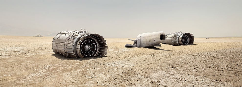 MarcTrautmann 7 OVNI UFO montajefotográfico recreación 3D Califronia DeathValley