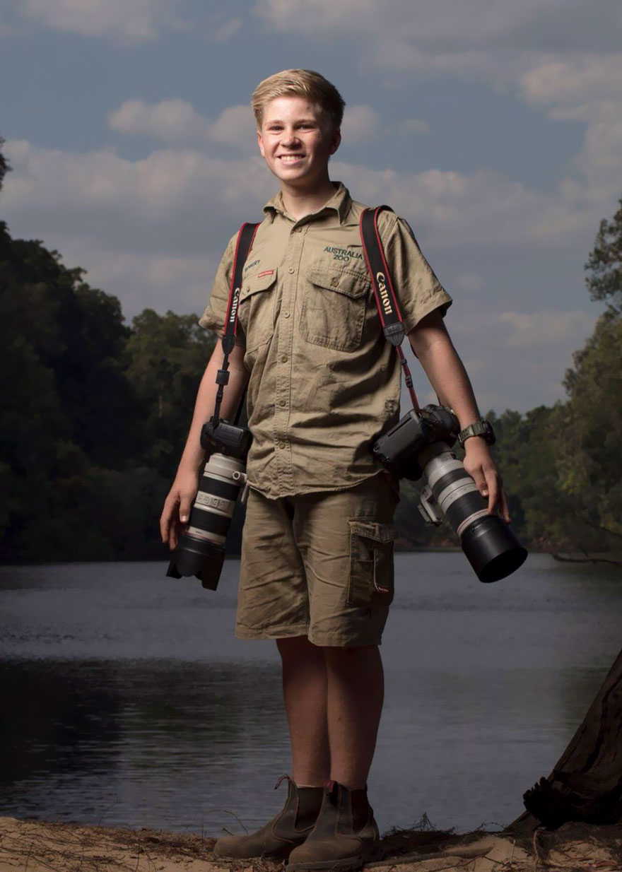 RobertIrwin 2 SteveIrwin fotógrafo fotografía naturaleza vidasalvaje ecología niñoprodigio