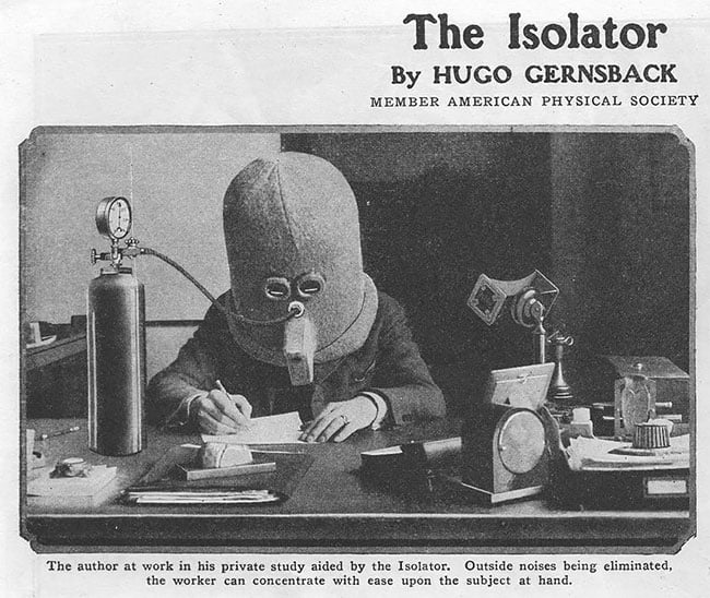 TheIsolator 1 HugoGernsback ciencia invento retro vintage trabajo