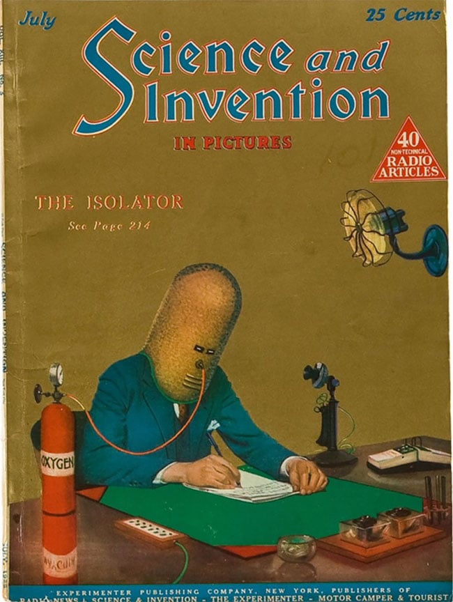 TheIsolator 2 HugoGernsback ciencia invento retro vintage trabajo
