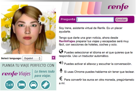 asistentes virtuales renfe irene