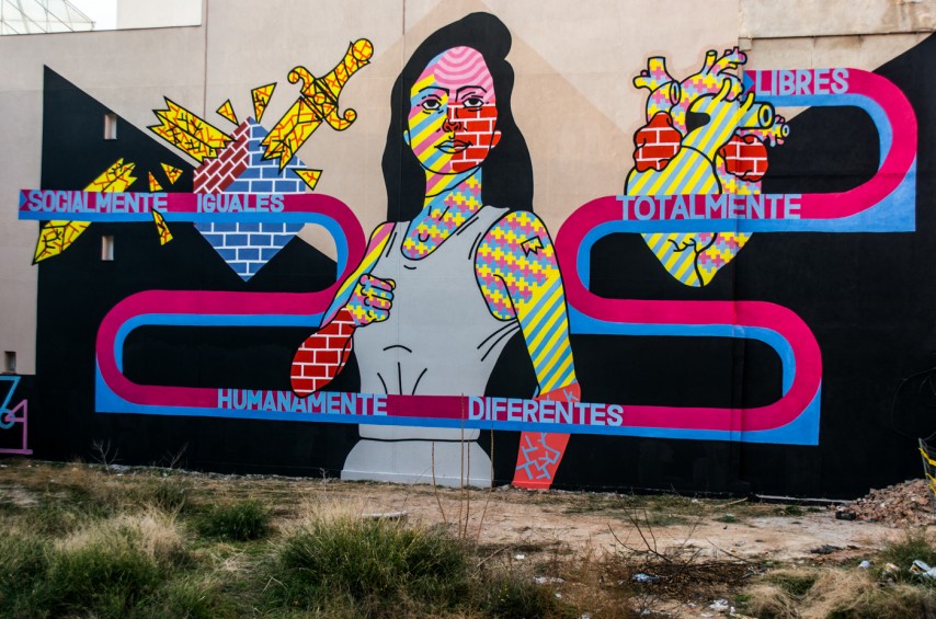 elreydelaruina street art madrid 2 854x565