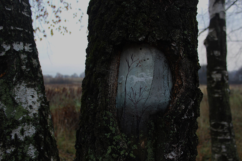 tree paintings dudnikova eugene designboom 05