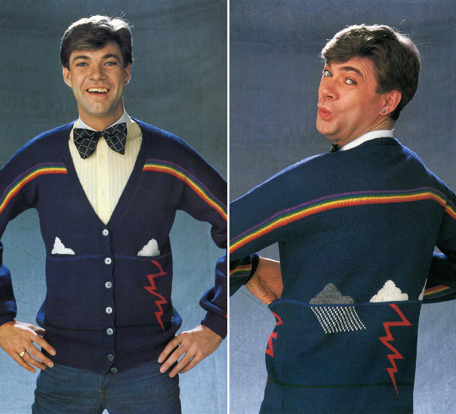 jerséis frikis y navideños de los años 80