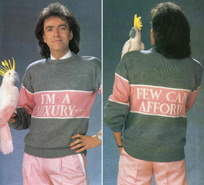 jerséis frikis y navideños de los años 80