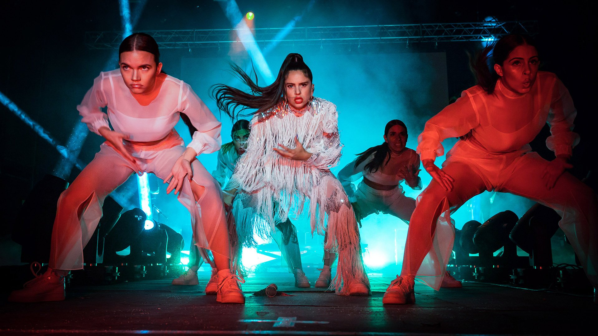Rosalía en su actuación en el Festival Cultura Inquieta.
