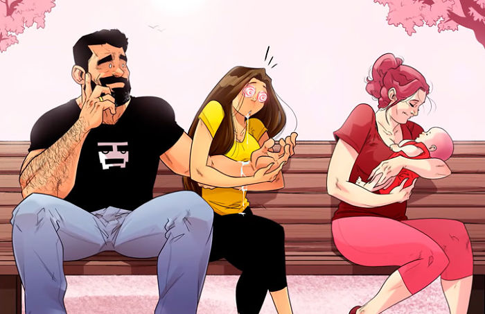 YehudaAdiDevir 2 ilustración amor humor estilodevida familia TelAviv