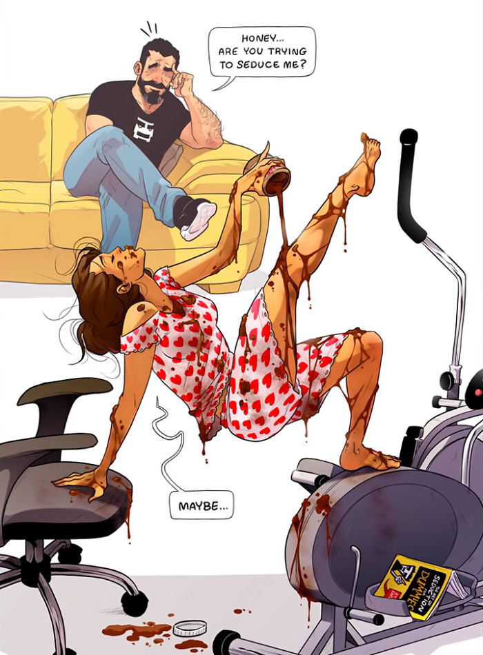 YehudaAdiDevir 4 ilustración amor humor estilodevida familia TelAviv