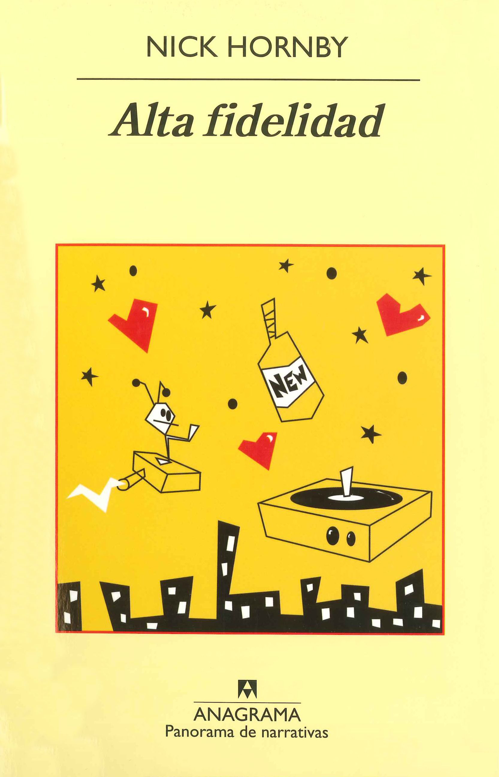 Portada del libro Alta Fidelidad, de Nick Hornby.