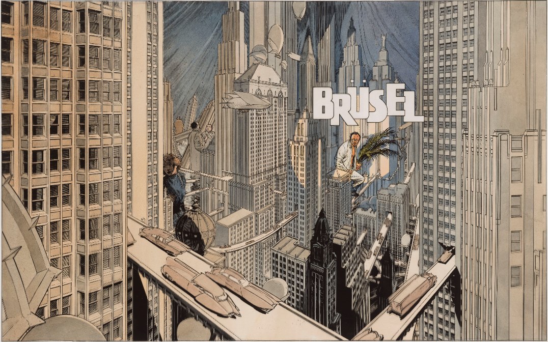 deuxieme couverture de brusel cites obscures 1992 avec benoit peeters
