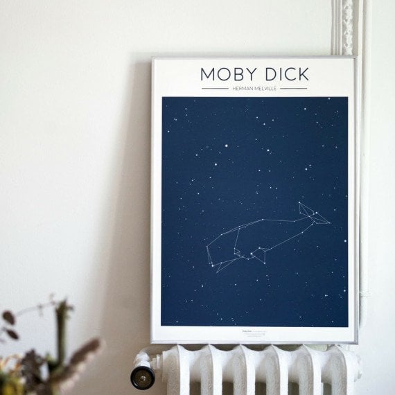 moby dick libro completo en un solo poster