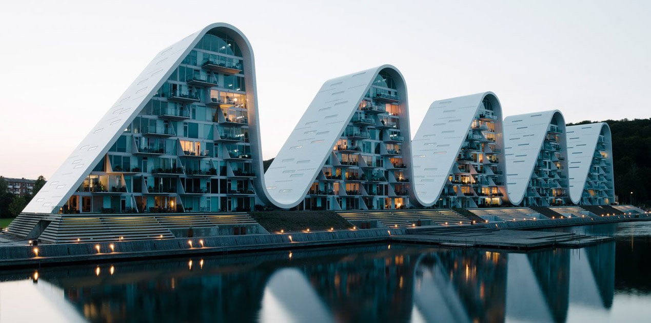the wave by henning larsen architects
