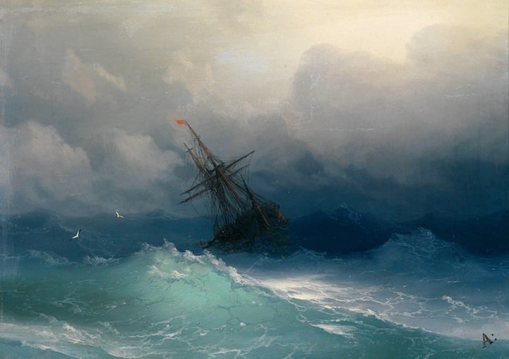 La fascinante fuerza del mar, pintada en el s.XIX por Ivan Aivazovsky