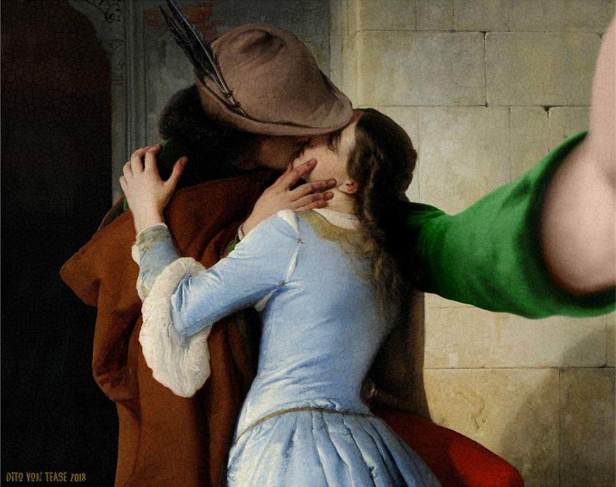 Classicool 10 pintura selfie RedesSociales curiosidad humor estimulante