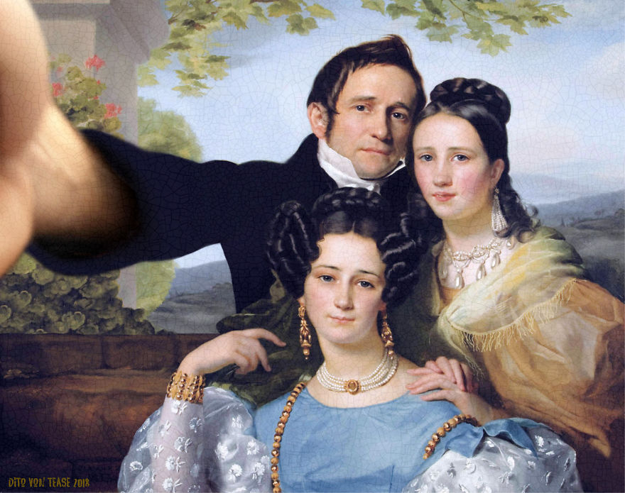 Classicool 11 pintura selfie RedesSociales curiosidad humor estimulante