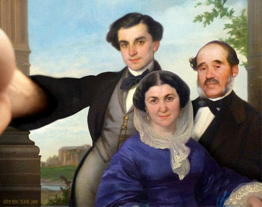 Classicool 15 pintura selfie RedesSociales curiosidad humor estimulante