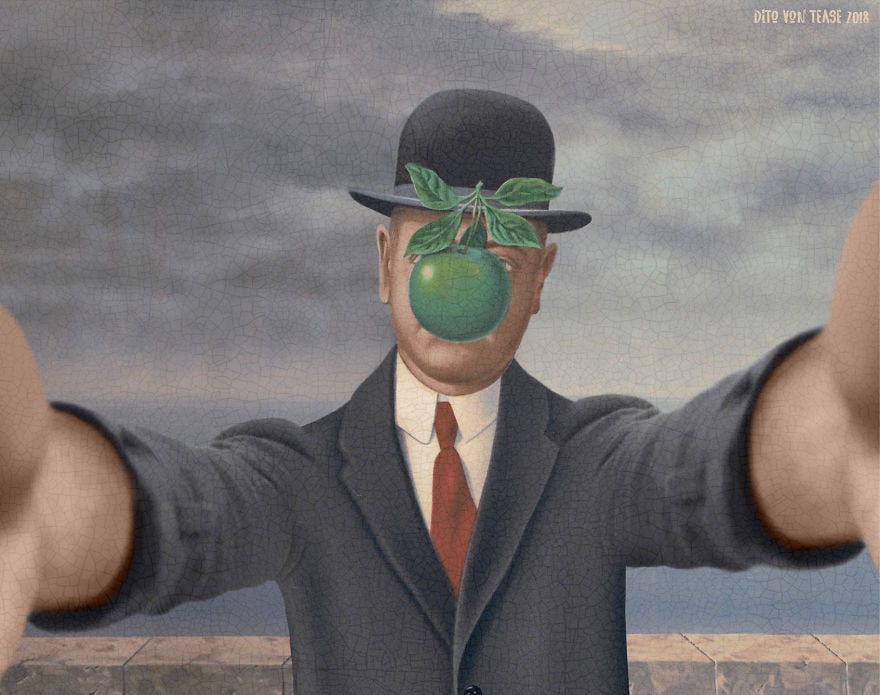 Classicool 4 pintura selfie RedesSociales curiosidad humor estimulante