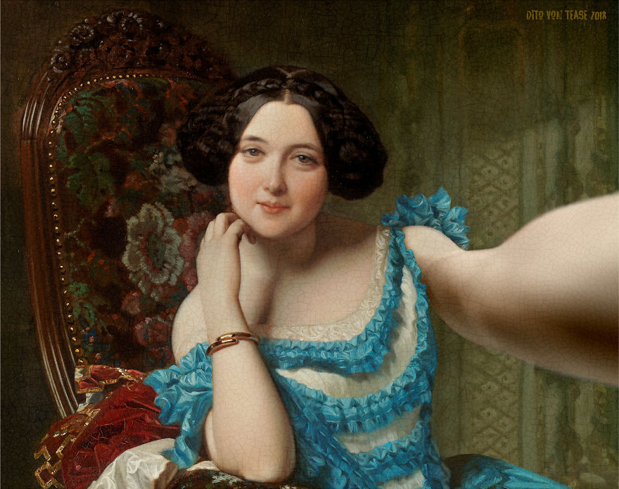 Classicool 5 pintura selfie RedesSociales curiosidad humor estimulante
