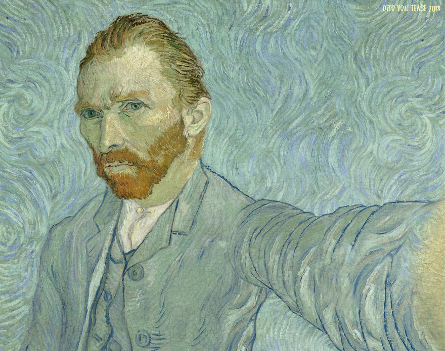 Classicool 7 pintura selfie RedesSociales curiosidad humor estimulante