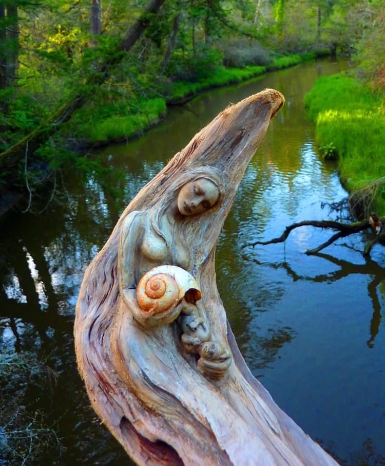 escultura de arte de la naturaleza