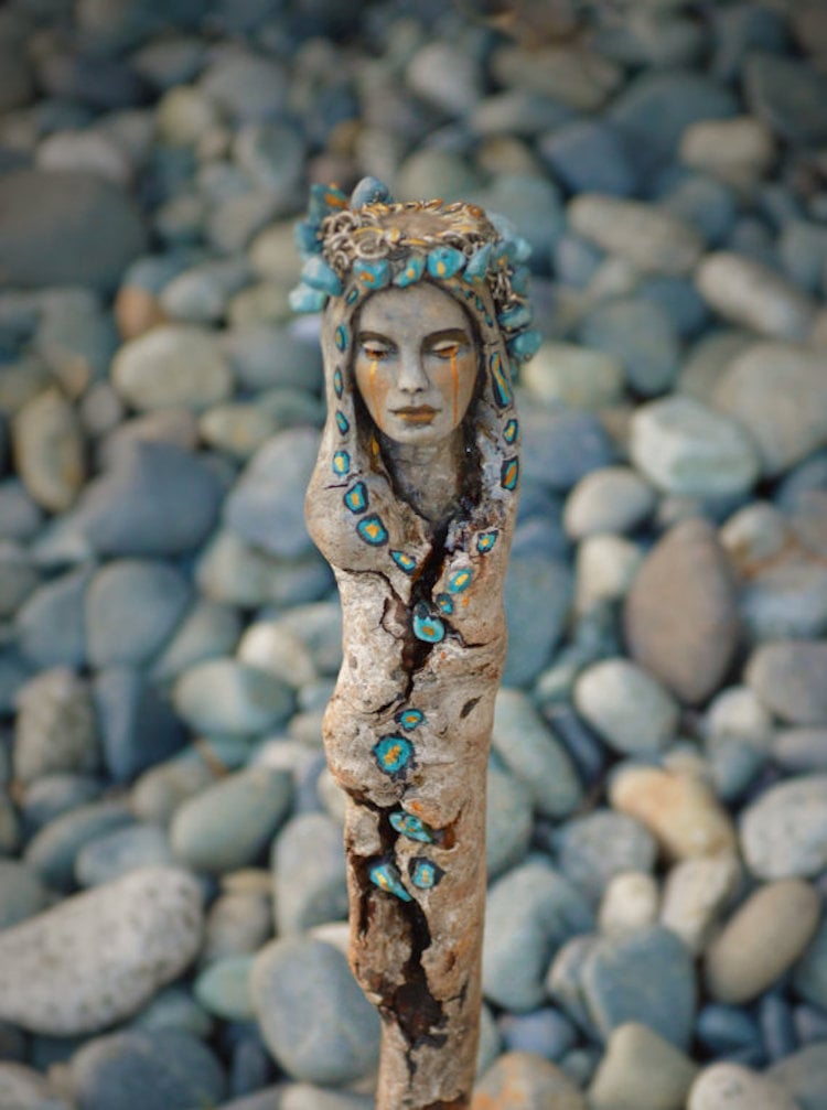 DebraBernier 7 escultura artesanía naturaleza bosques Canadá madera intervenciones