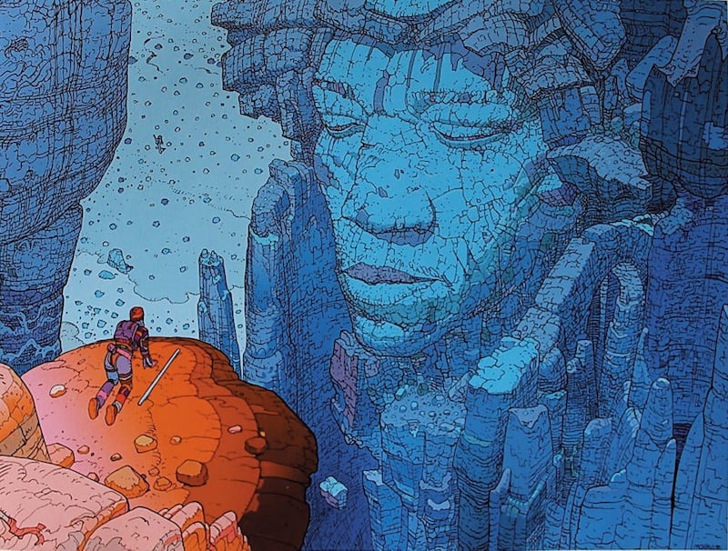 Hendrix Moebius ilustracion