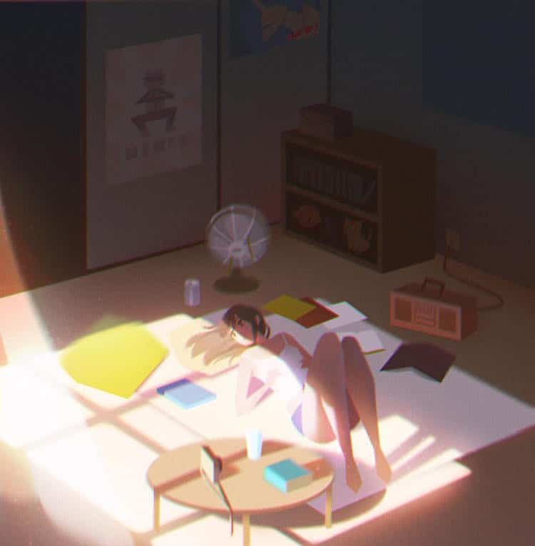 JennyYu 11 ilustración soledad belleza magia psicología HayaoMiyazaki