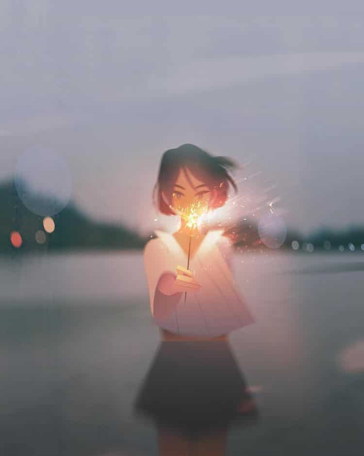 JennyYu 1 ilustración soledad belleza magia psicología HayaoMiyazaki