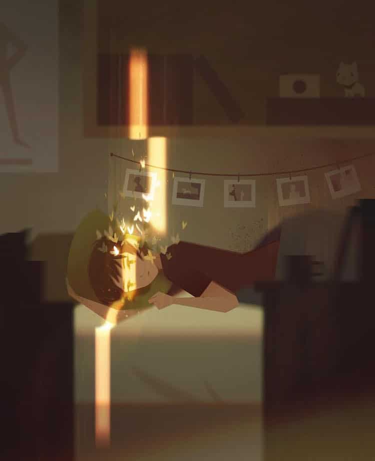 JennyYu 3 ilustración soledad belleza magia psicología HayaoMiyazaki