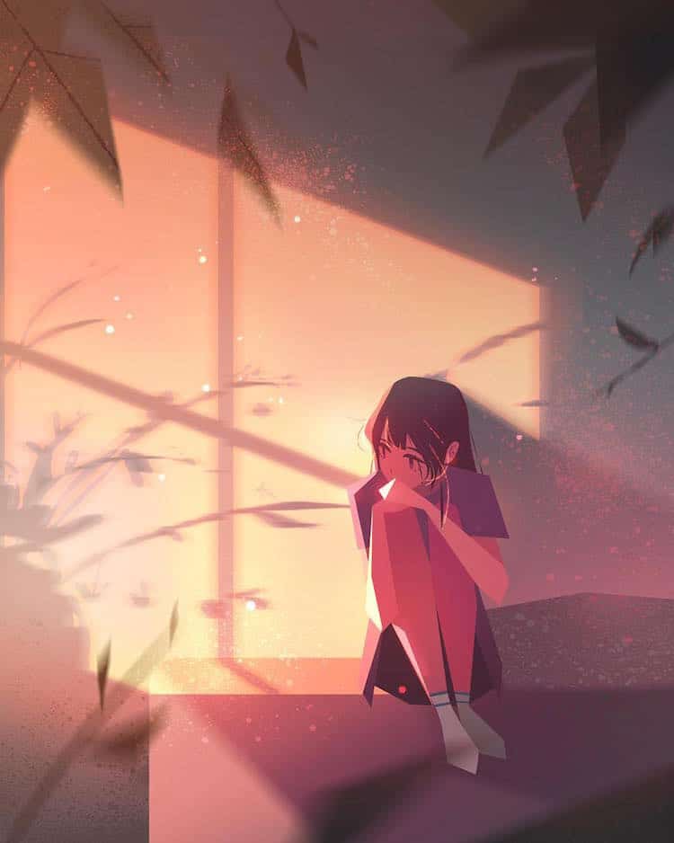 JennyYu 6 ilustración soledad belleza magia psicología HayaoMiyazaki