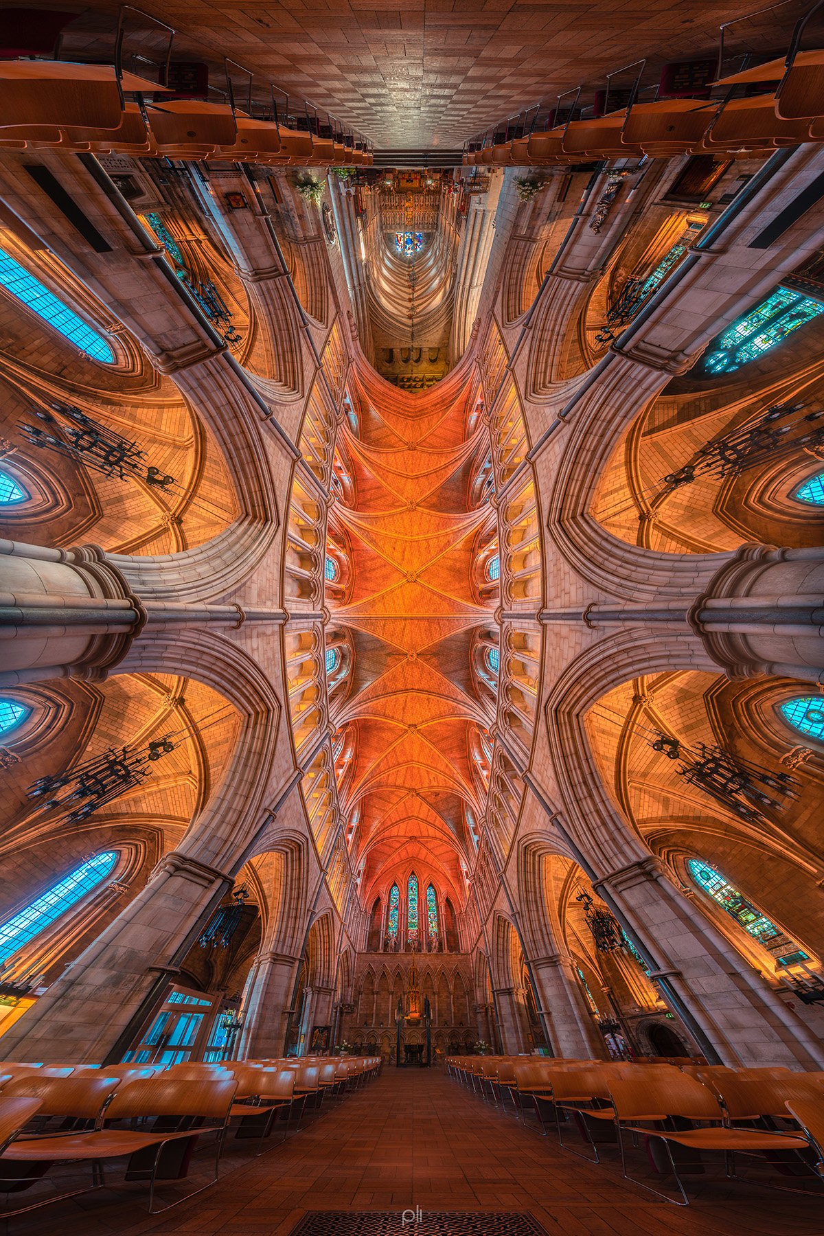 PeterLiBring 4 fotografía panorámica catedrales iglesias simetría belleza arquitectura