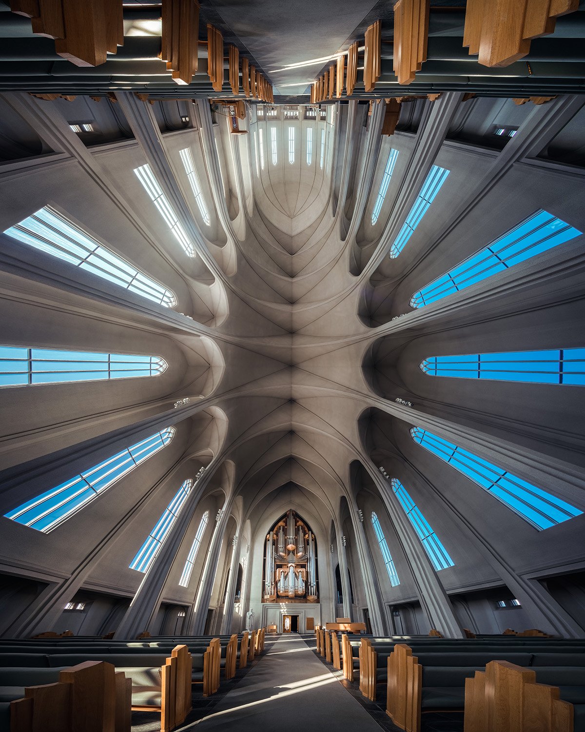 PeterLiBring 7 fotografía panorámica catedrales iglesias simetría belleza arquitectura