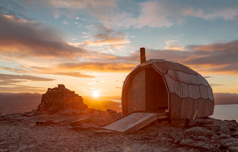 cabaña en el ártico