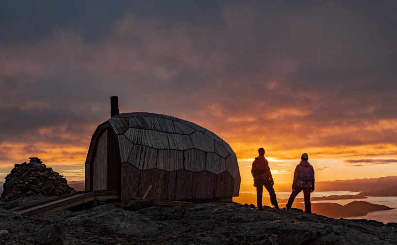 cabaña en el ártico
