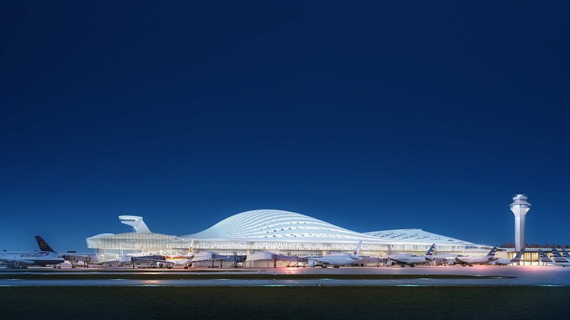 Cubierta proyecto Calatrava aeropuerto Chicago