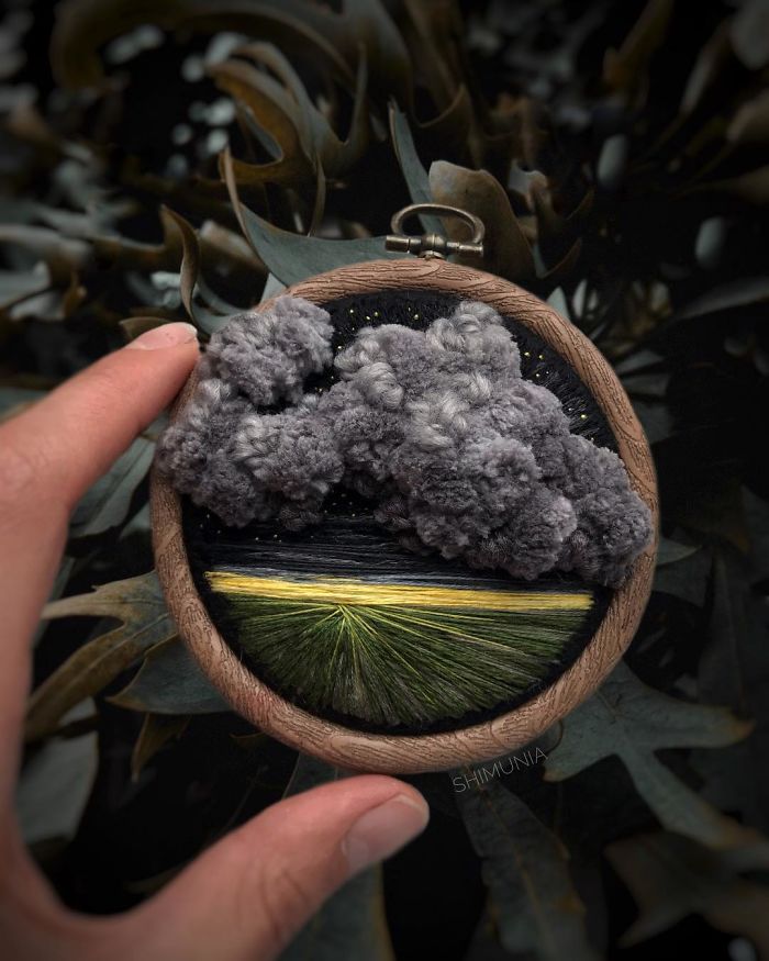 VeraShimunia 10 belleza bordado artesania miniatura color impresionimos paisaje estilodevida