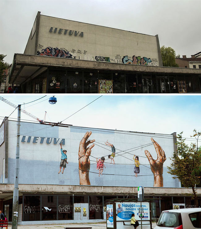 antes despues graffitti 14