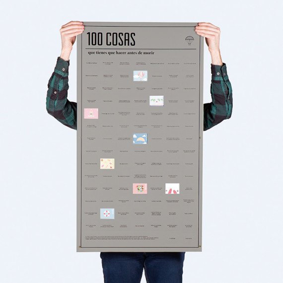 poster 100 cosas que hacer antes de morir