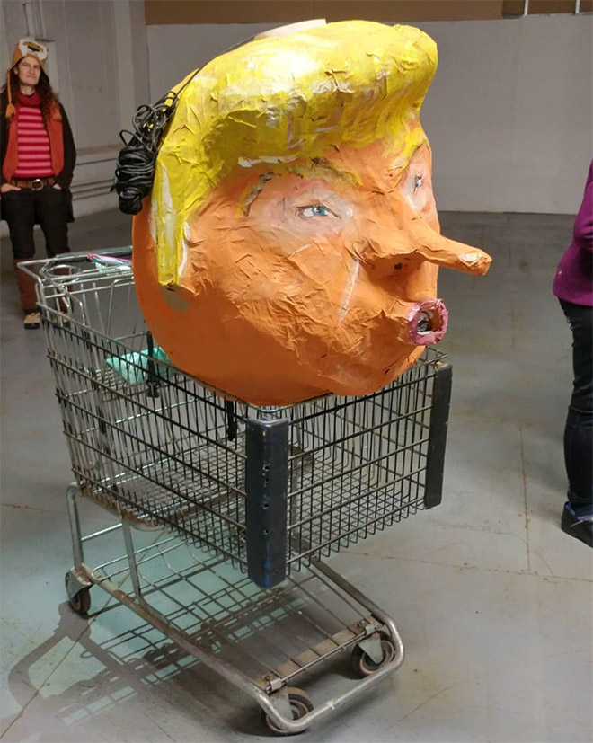 Donald Trump piñata humor