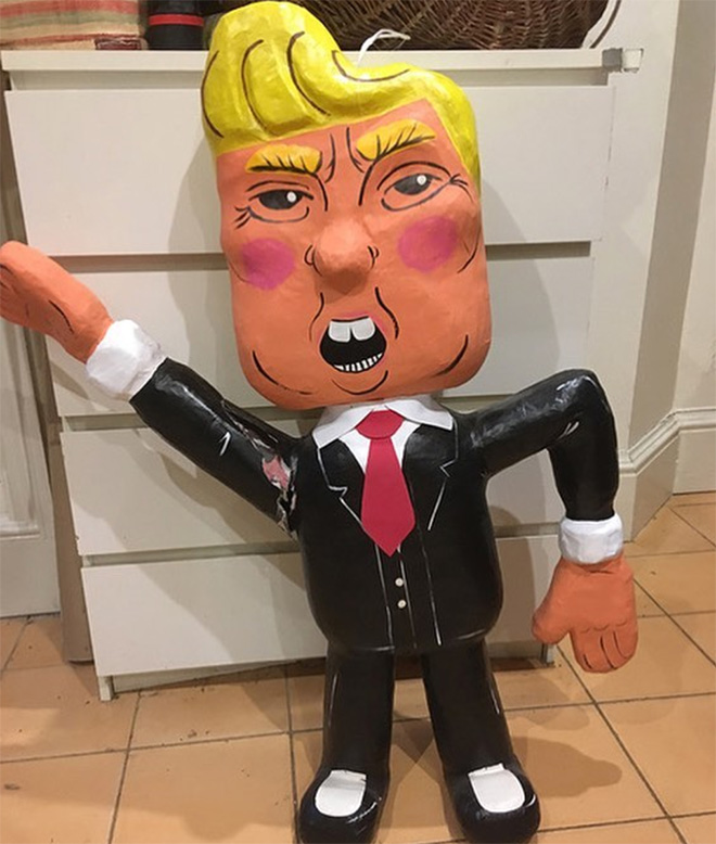 Donald Trump piñata humor