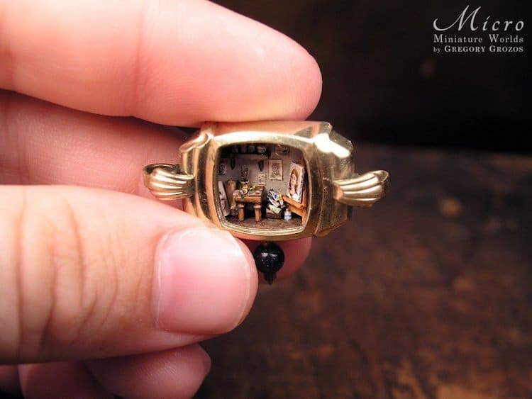 Gregory Grozos 10 miniatura relojes de bolsillo reloj artesania curiosidad