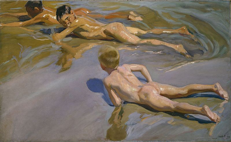 Joaquín Sorolla, "Chicos en la playa".