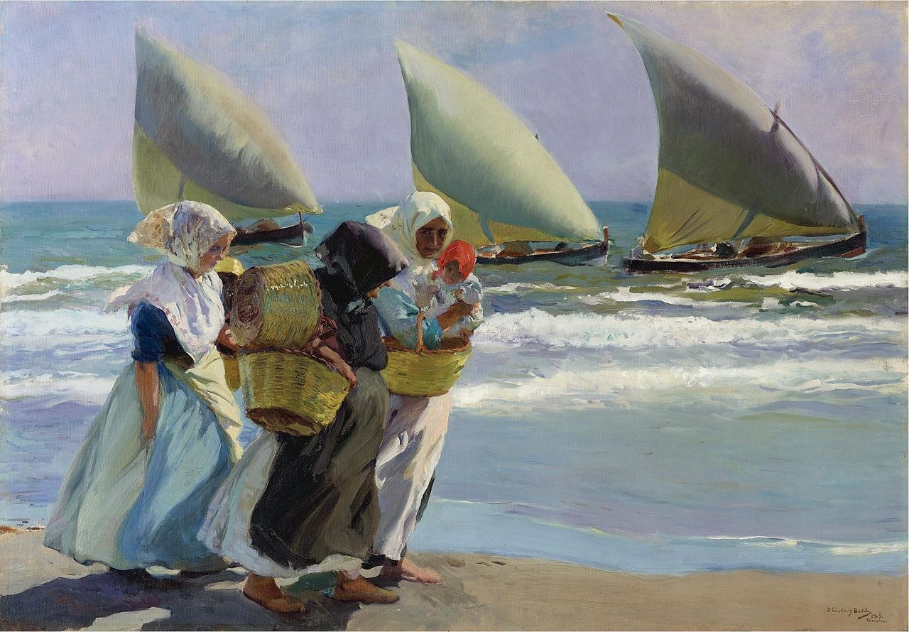 Joaquín Sorolla. "Las tres velas".