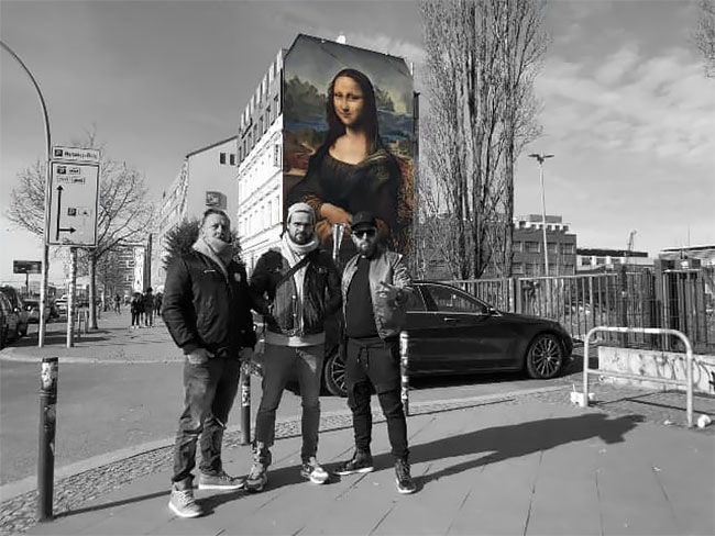 LaGioconda 2 Mural Berlin LaMonaLisa LeonardoDaVinci IntervencionesUrbanas Pintura DieDixons