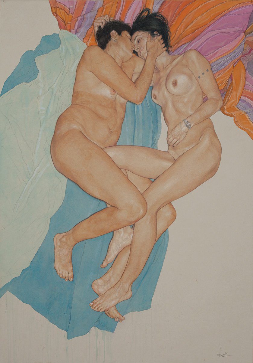 Riccardo Mannelli 12 erotica sexo desnudo pintura realismo anatomia