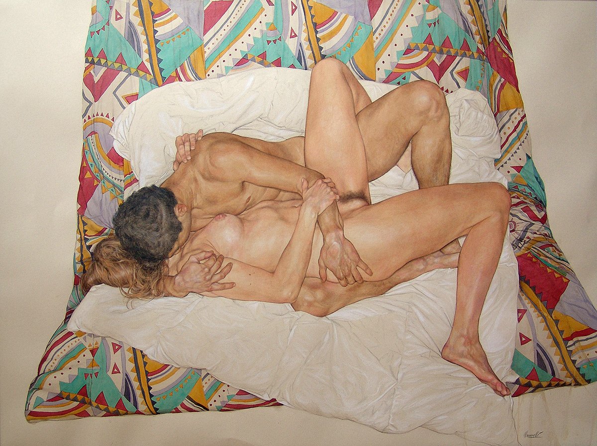 Riccardo Mannelli 2 erotica sexo desnudo pintura realismo anatomia