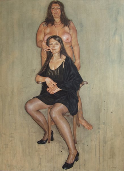 Riccardo Mannelli 8 erotica sexo desnudo pintura realismo anatomia