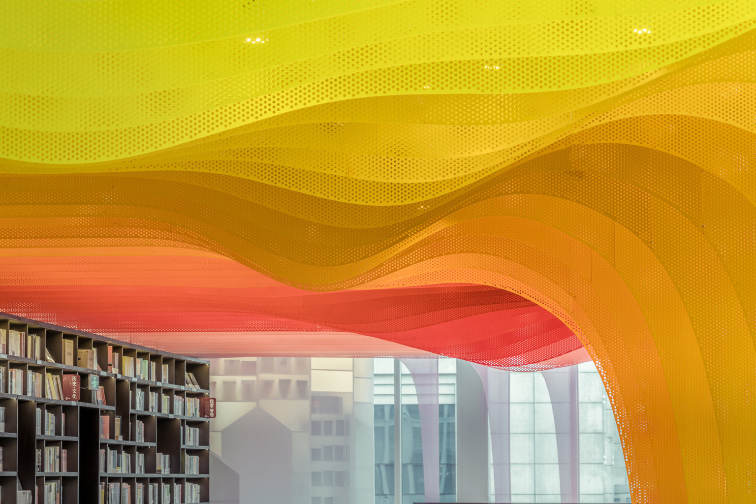 XanaduOfRainbows 3 disenodeinteriores arquitectura color WUtopiaLab China librería instalaciones