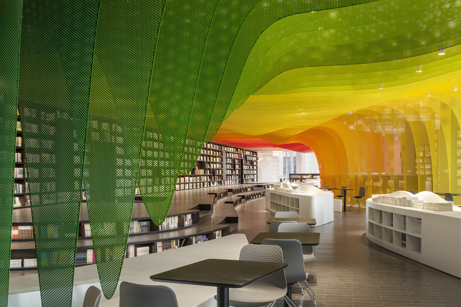 XanaduOfRainbows 5 disenodeinteriores arquitectura color WUtopiaLab China librería instalaciones
